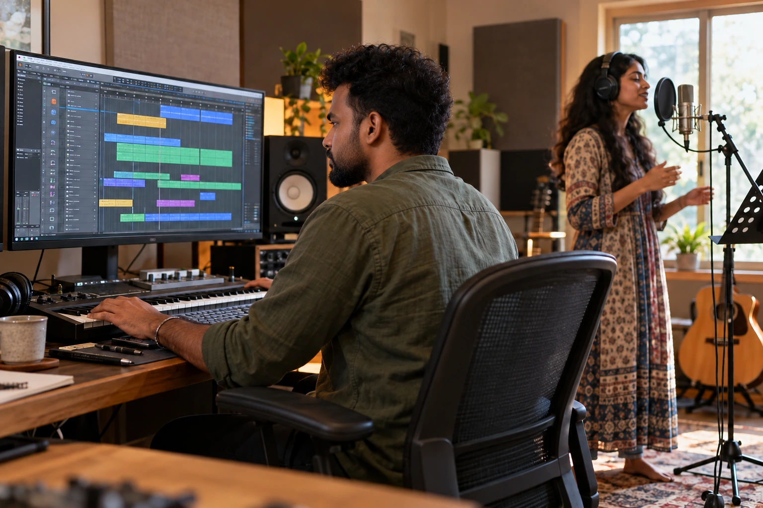 Music Production by Vinit Deep — service illustration
