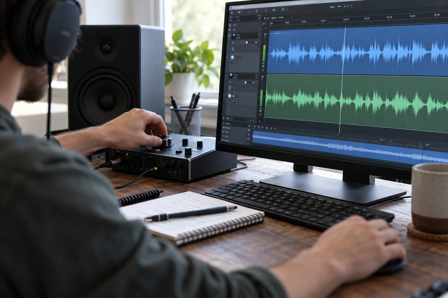 Audio Podcast Editing by Vinit Deep — service illustration